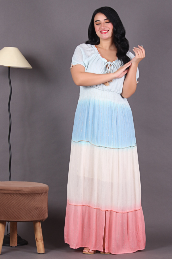 Multi-colour Long Summer Dress